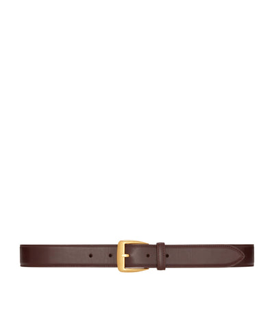 Harrods Saint Laurent Polished Leather Belt- Buy online at McGrocer