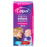Calpol Infant Sugar-Free Strawberry Oral Suspension 100ml - British product
