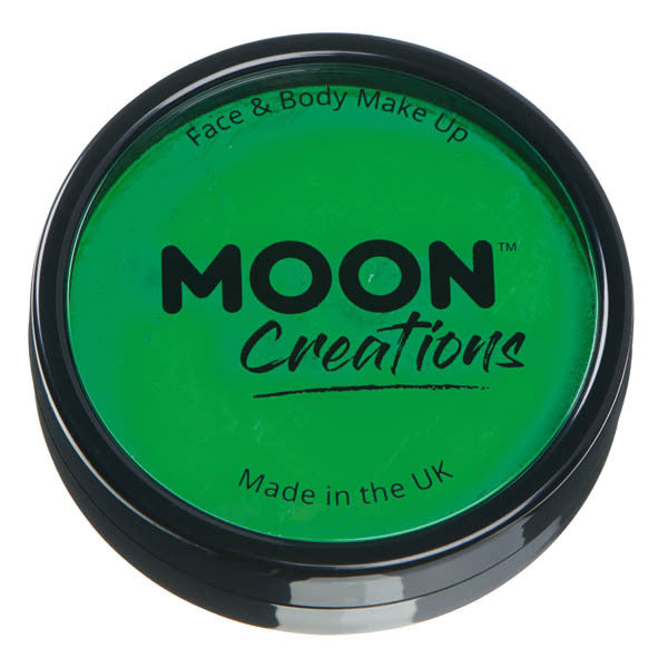 Moon Creations face paint bright green, imported from the UK