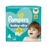 Boots Pampers Baby-Dry Size 4 Nappies 44 Count Essential Pack- Buy online at McGrocer