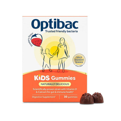 Boots Optibac Kids Gummies Strawberry Gut Supplement 30 Gummies- Buy online at McGrocer