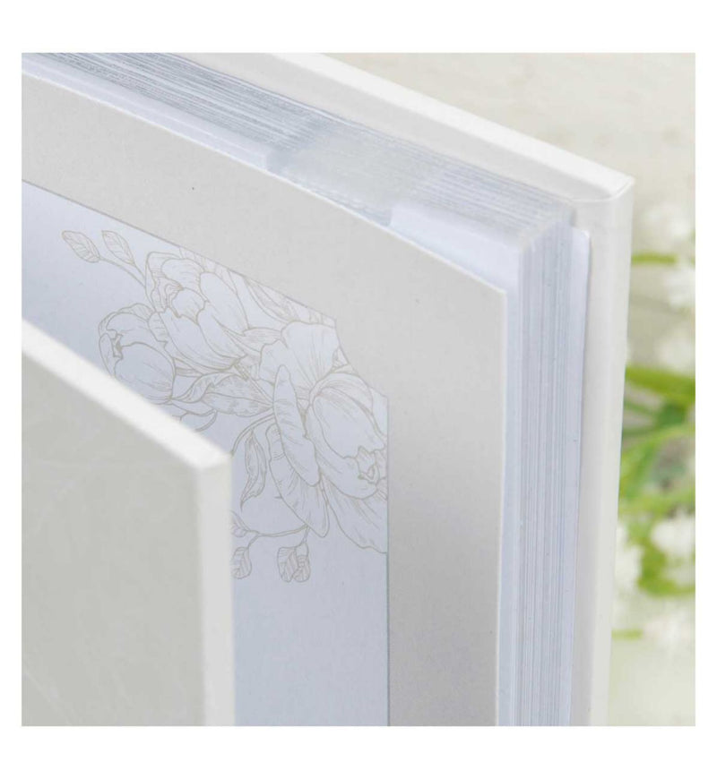 Amore by Juliana grey floral 5x7 50-page album, imported from the UK