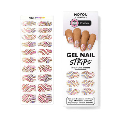 Boots MoYou London Gel Nail Strip 03 with Nail File and Wooden Stick- Buy online at McGrocer