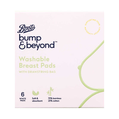 Boots Boots Bump & Beyond Washable Breast Pads 6 Count- Buy online at McGrocer