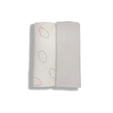 Boots Maybe Baby Grey and Cloud Fitted Bedside Crib Sheets 2-Pack- Buy online at McGrocer