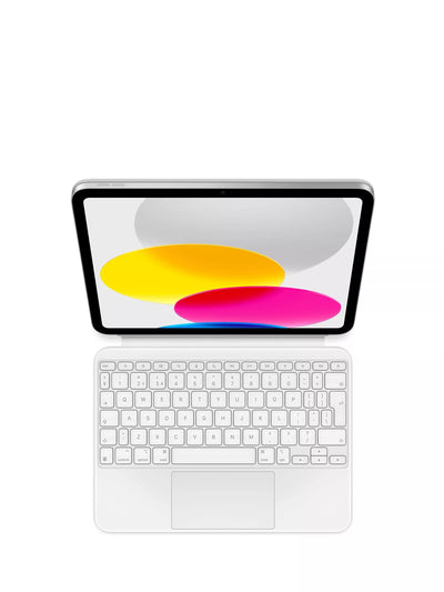 John Lewis Apple Magic Keyboard Folio for iPad (A16), White- Buy online at McGrocer