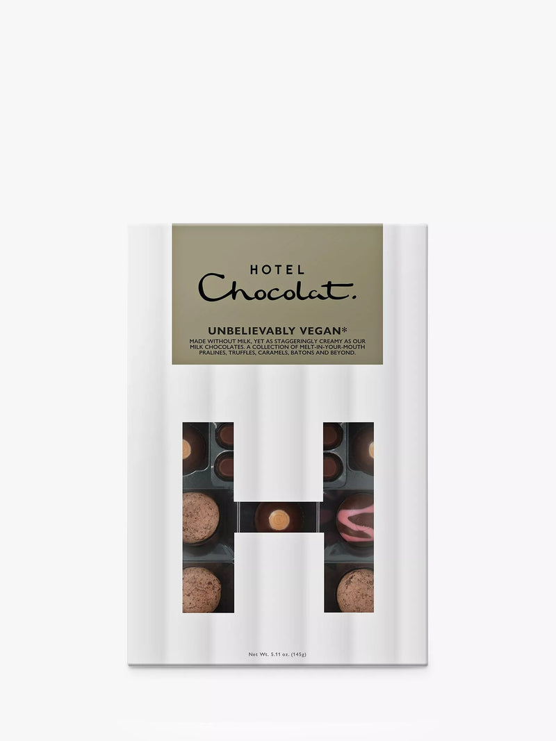Hotel Chocolat Unbelievably Vegan H-Box chocolate box 145g, UK version