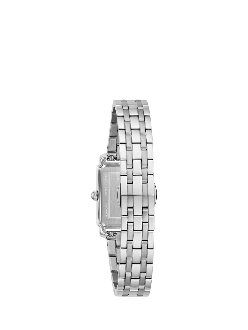 Bulova women's diamond watch with silver tone bracelet, imported from the UK