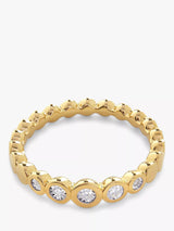 John Lewis Monica Vinader Diamond Half Eternity Ring Gold- Buy online at McGrocer