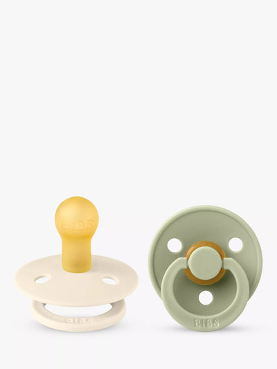John Lewis BIBS Colour Round Baby Soothers Pack of 2 Size 1- Buy online at McGrocer