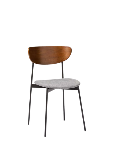 John Lewis West Elm Modern Petal Dining Chair, Platinum- Buy online at McGrocer