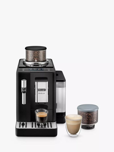 John Lewis De'Longhi Rivelia Bean to Cup Coffee Machine, Black- Buy online at McGrocer