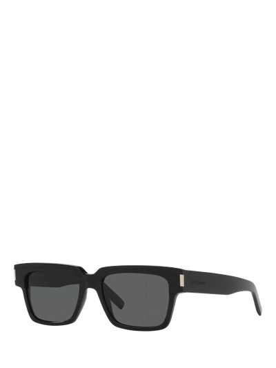 John Lewis Yves Saint Laurent Men's D-Frame Sunglasses Black/Grey- Buy online at McGrocer
