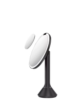 John Lewis Simplehuman Sensor Makeup Mirror with 5x Magnification and 10x Detail Mirror, Matte Black Steel- Buy online at McGrocer