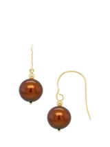 John Lewis E.W Adams 9ct Yellow Gold Freshwater Pearl Hook Earrings 22mm Drop- Buy online at McGrocer