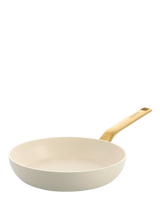 John Lewis GreenPan Evolution Aluminium Ceramic Non-Stick Frying Pan, Cream- Buy online at McGrocer