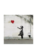 Woodmansterne Banksy Girl with Heart Balloon greetings card - British product