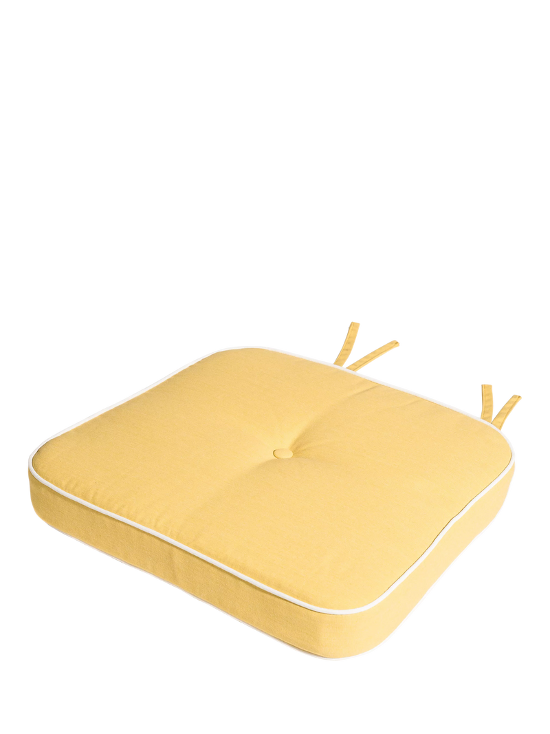 Business & Pleasure Co. garden dining chair cushion yellow, UK version
