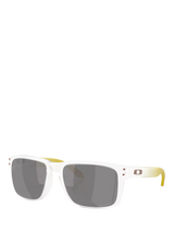 John Lewis Oakley OO9102 Unisex Polarised Square Sunglasses, Matte Clear/Grey- Buy online at McGrocer
