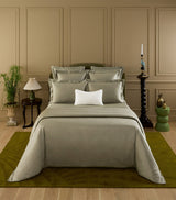Harrods Yves Delorme Triomphe Kaki Double Flat Sheet 240cm x 295cm- Buy online at McGrocer