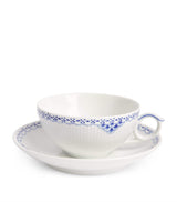 Harrods Porcelain Teacup and Saucer Set with Floral Print, 200ml Capacity- Buy online at McGrocer