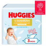 Huggies Pure Extra Care Sensitive baby wipes 144 pack, UK version