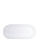 Harrods Porcelain Cake Platter with Hollow Engravings, 37cm- Buy online at McGrocer