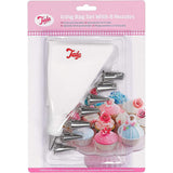 Sainsburys Tala Icing Bag Set 8 Stainless Steel Nozzles Baking Kit- Buy online at McGrocer