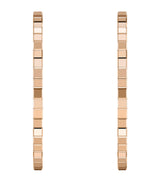 Harrods Chopard Rose Gold Ice Cube Hoop Earrings- Buy online at McGrocer