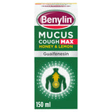 Sainsburys Benylin Mucus Cough Max Honey & Lemon Flavour Syrup 150ml- Buy online at McGrocer