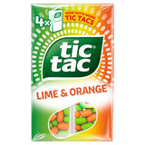 Sainsburys Tic Tac Lime & Orange Mint Sweets Multipack 4x18g- Buy online at McGrocer