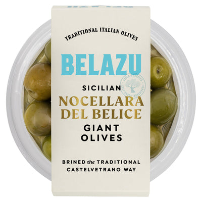 Sainsburys Belazu Sicilian Nocellara Giant Olives 320g- Buy online at McGrocer
