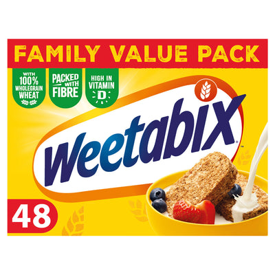 Sainsburys Weetabix Original Whole Wheat Cereal 48 Pack- Buy online at McGrocer
