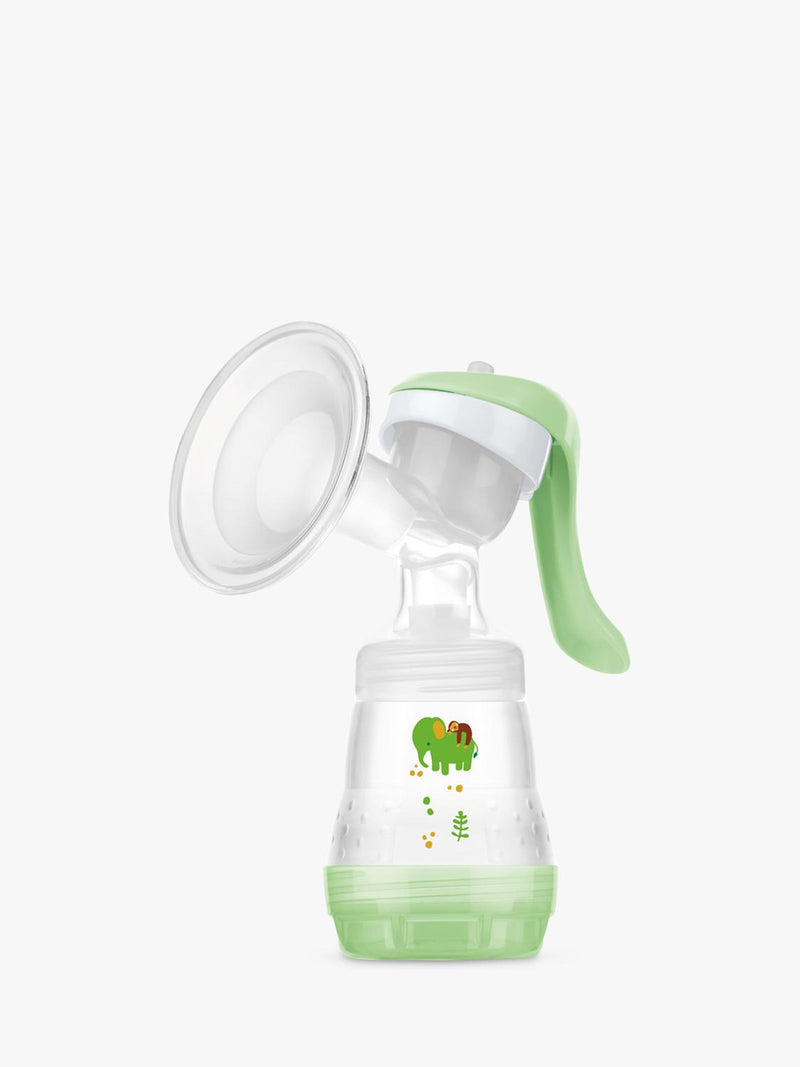 MAM manual breast pump with soft silicone funnel - British product