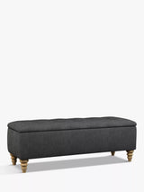 John Lewis John Lewis Rouen Upholstered Ottoman Storage Box, Extra Large- Buy online at McGrocer