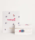 Harrods embroidered Paddington baby bibs set of 3, imported from the UK