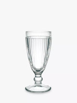 John Lewis Tall Ribbed Glass Sundae Dessert Bowl Set of 6, 290ml Clear- Buy online at McGrocer