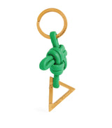 Harrods Bottega Veneta Leather Knot Keyring- Buy online at McGrocer