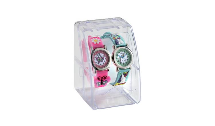 Citron kids unicorn and butterfly watch set (British brand)