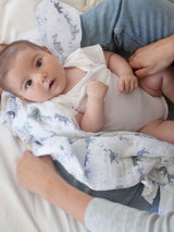 Next aden + anais Blue Kids Large Muslin Baby Blanket 120cm x 120cm- Buy online at McGrocer