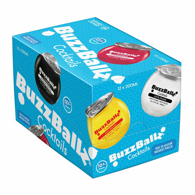 Costco UK Buzzballz Mixed Pack Pre-Mixed Cocktail Cans 12 x 20cl- Buy online at McGrocer