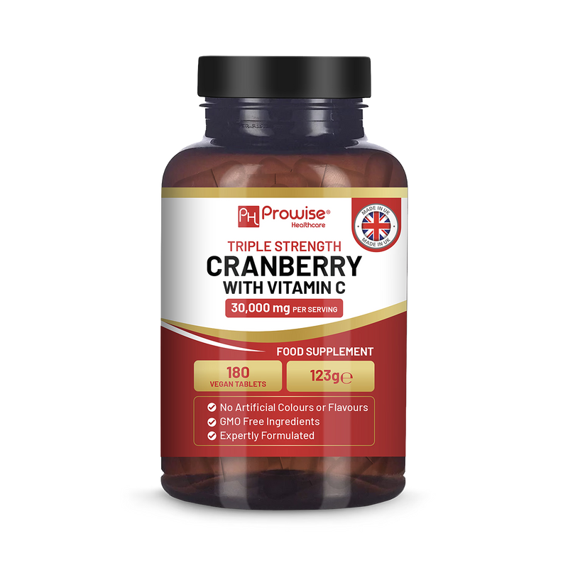 Prowise Healthcare Triple Strength Cranberry with Vitamin C 180 tablets, UK version