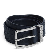 Harrods Bottega Veneta Leather Intrecciato Loop Belt- Buy online at McGrocer