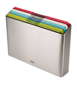 Harrods Set of 4 Colour-Coded Chopping Boards with Storage Case- Buy online at McGrocer