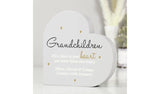 Argos Personalised Message Grandchildren Standing Heart Ornament 15cm- Buy online at McGrocer