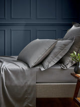 Next Bedeck of Belfast Grey Bob 600 Thread Count Egyptian Fitted Bed Sheet- Buy online at McGrocer