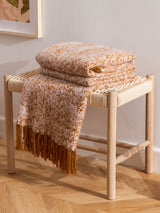 Next Furn Gold Weaver Herringbone Throw- Buy online at McGrocer
