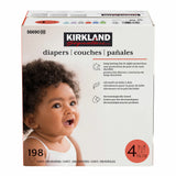 Costco UK Kirkland Signature Baby Nappies Size 4 198 Pack- Buy online at McGrocer