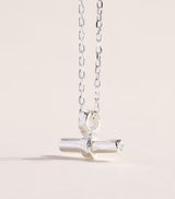 Harrods The Ouze Sterling Silver T-Bar Necklace- Buy online at McGrocer