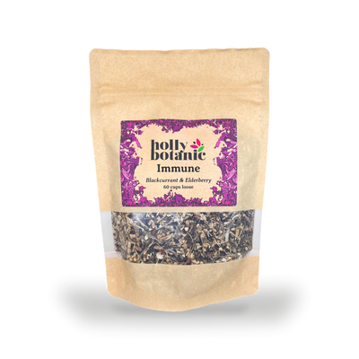Holland & Barrett Holly Botanic Immune Tisane Blackcurrant & Elderberry Herbal Tea 60 Cup Loose- Buy online at McGrocer